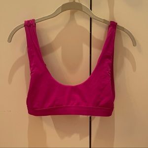 dippin daisy BRAND NEW WITH TAGS hot pink bikini top size s
